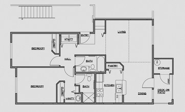 2 Bed 2 Bath I-201 floor plan